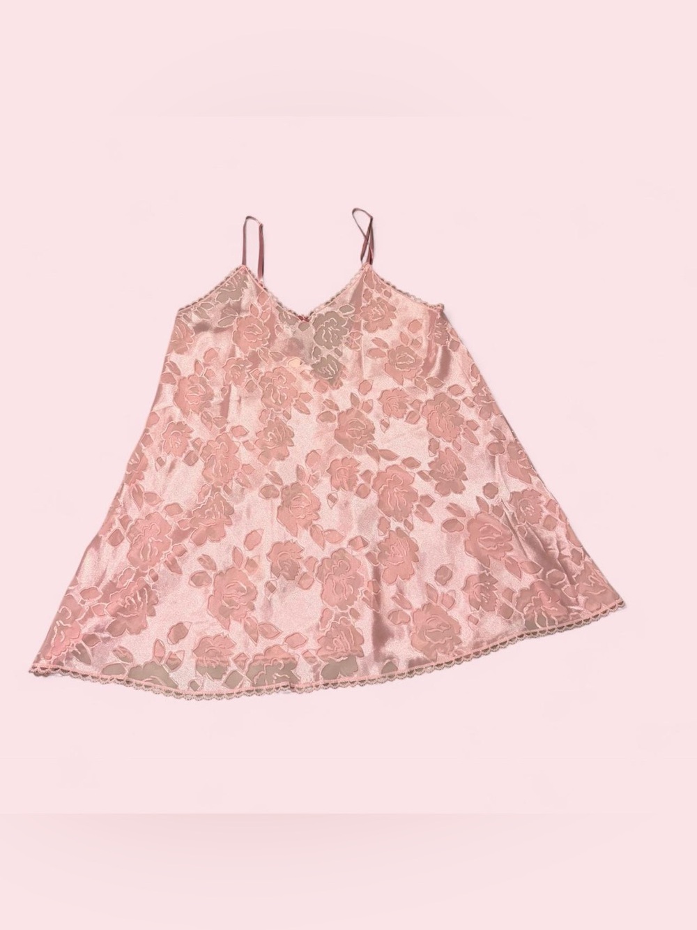 Vintage Undercover Pink Floral Lace Slip Chemise